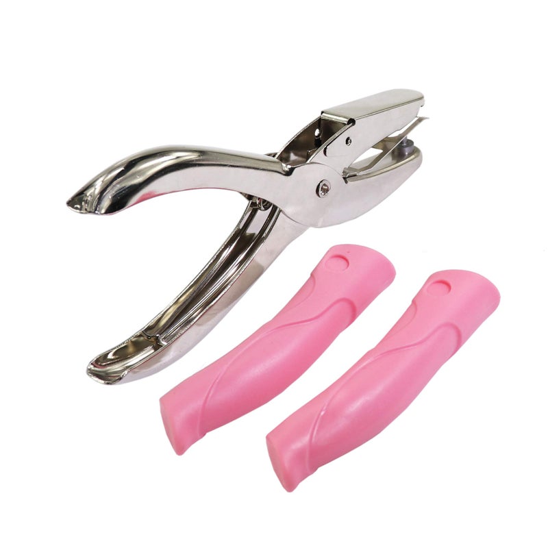 Jeemitery Jeemiter 2 Pack 1/4 Inch Star Shaped Metal Single Handheld Hole Paper Punch Punchers with Soft-Handled for Tags Clothing Ticket - Image 2